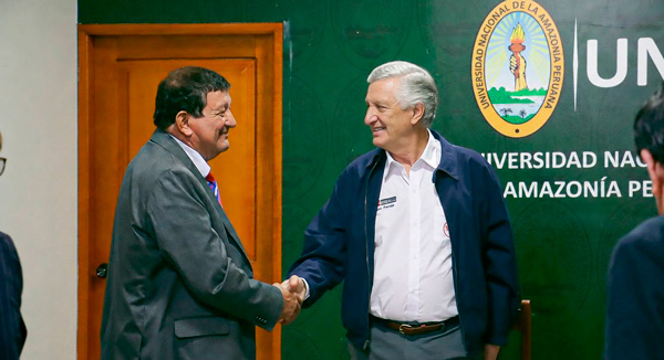 El ministro de Relaciones Exteriores visitó la UNAP para fortalecer vínculos institucionales en Iquitos