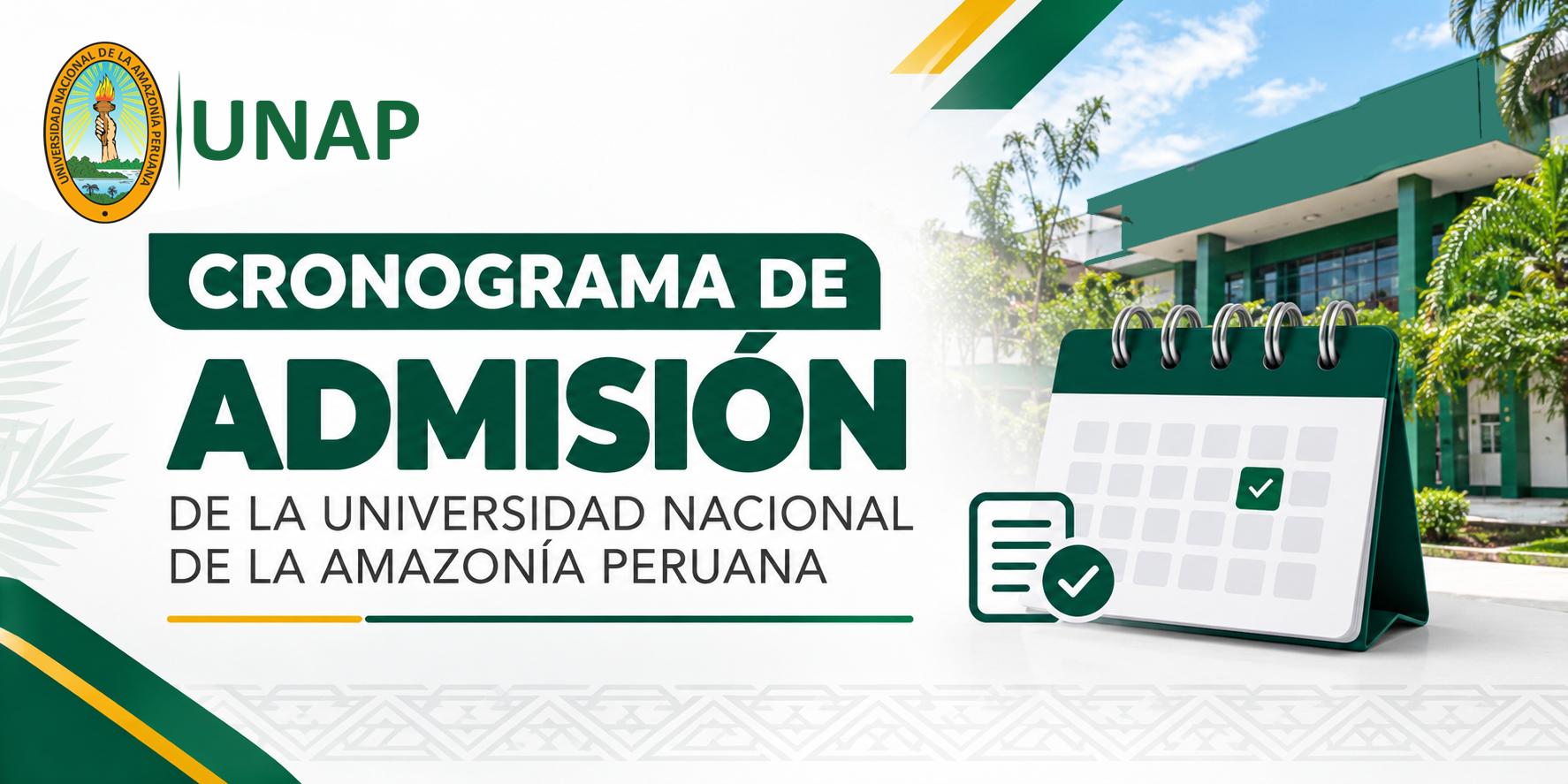 CRONOGRAMA DE ADMISIÓN PREGRADO